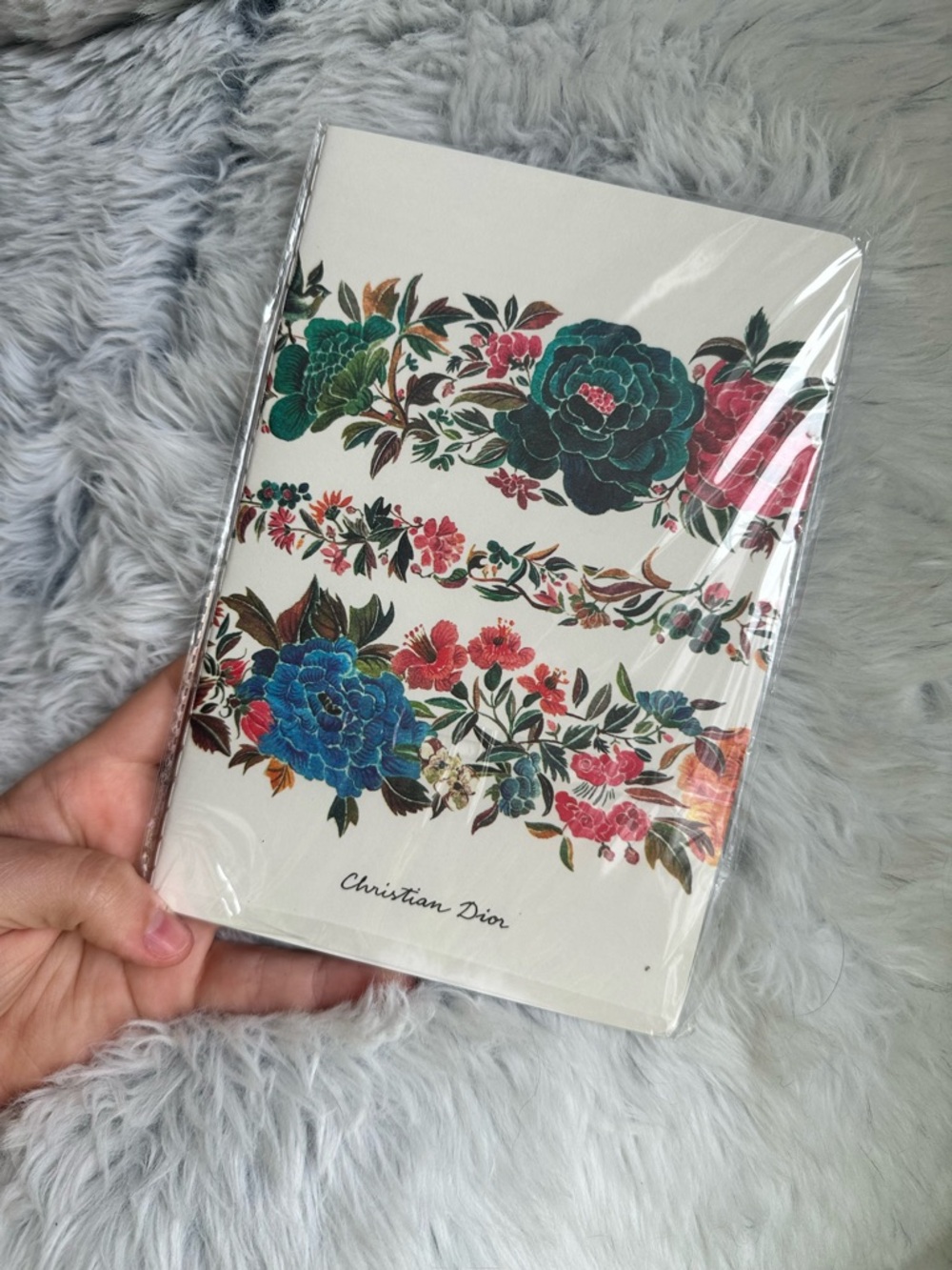 Christian Dior Floral Pocket Notebook Notepad New Sealed Rare